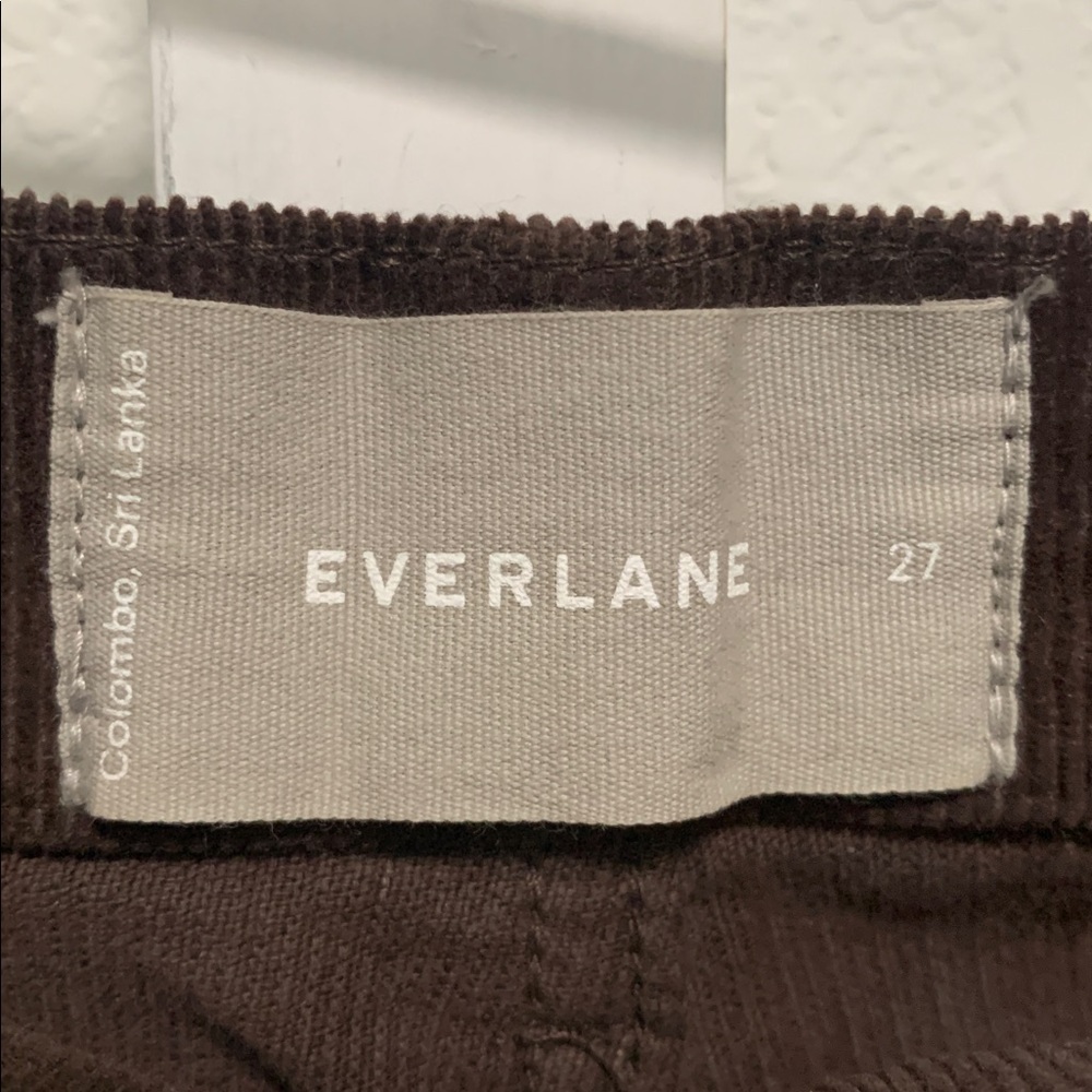 Everlane Dark Brown Corduroy Tapered Pants - Picture 3 of 10